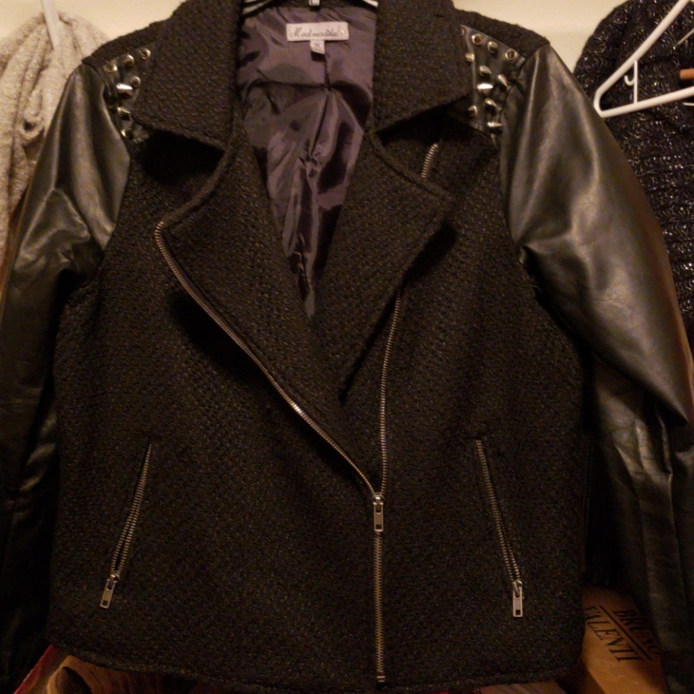 Faux leather and studs 🔥